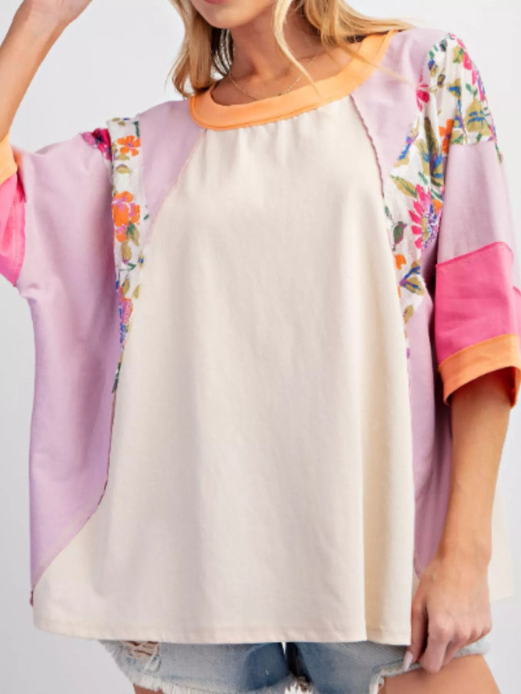 Striped Floral Long Sleeve T-Shirt