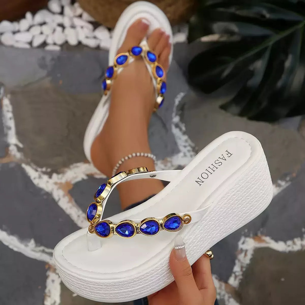 Toe Post Wedge Sandals