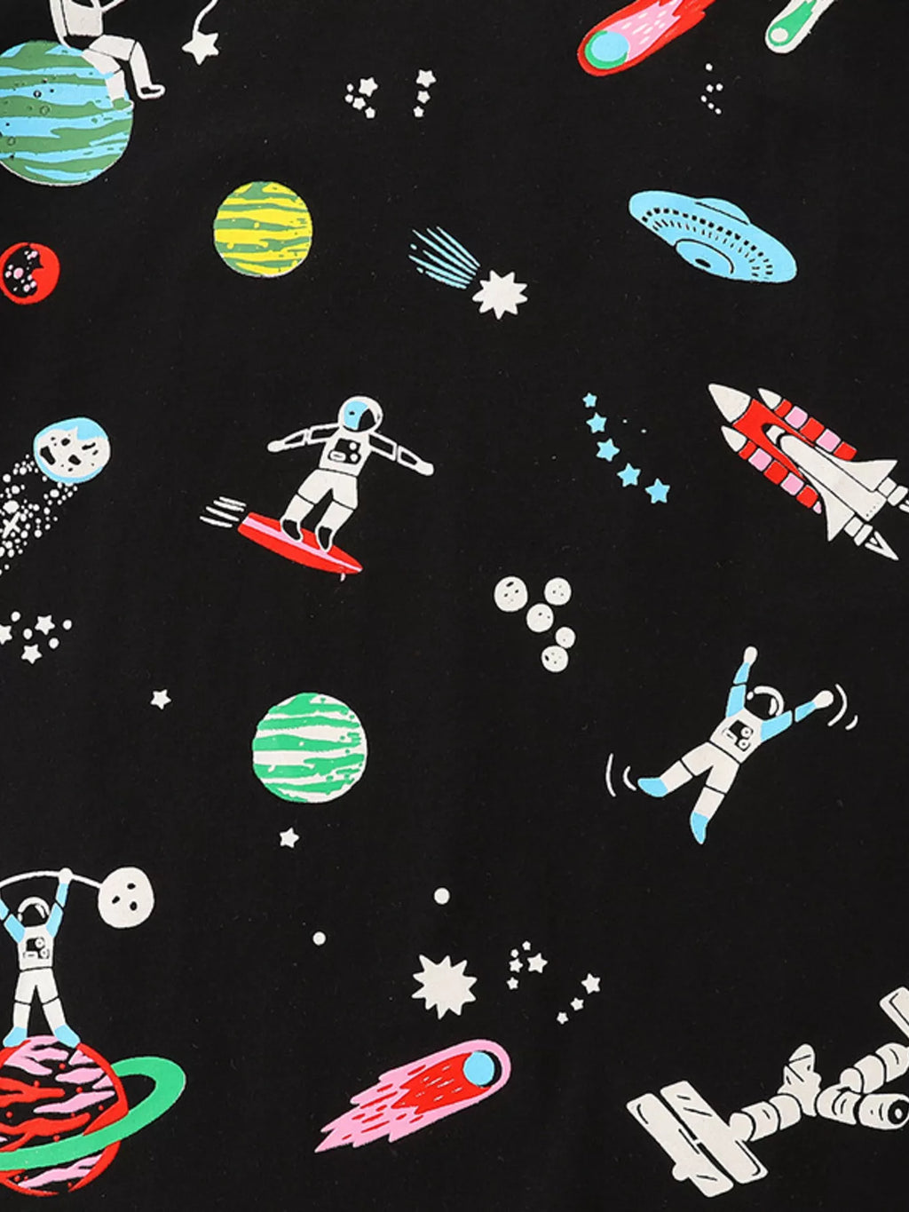 Children's Space Adventure Graphic T-Shirt