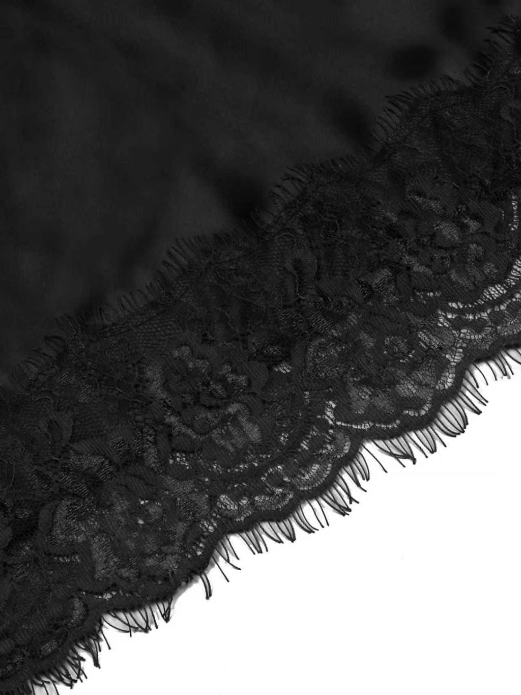 Lace Trimmed Satin Cami