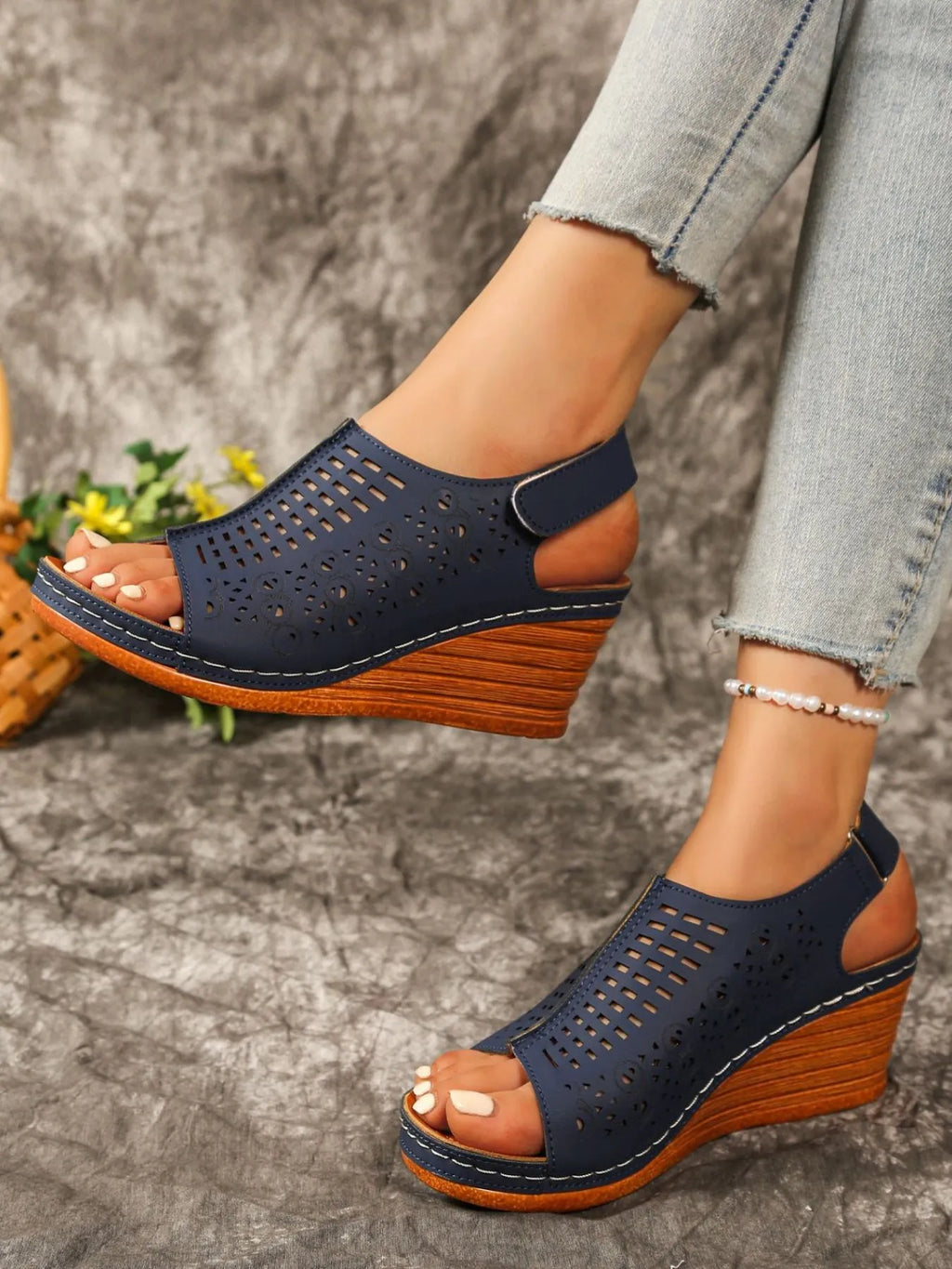 Open Toe Wedge Sandals
