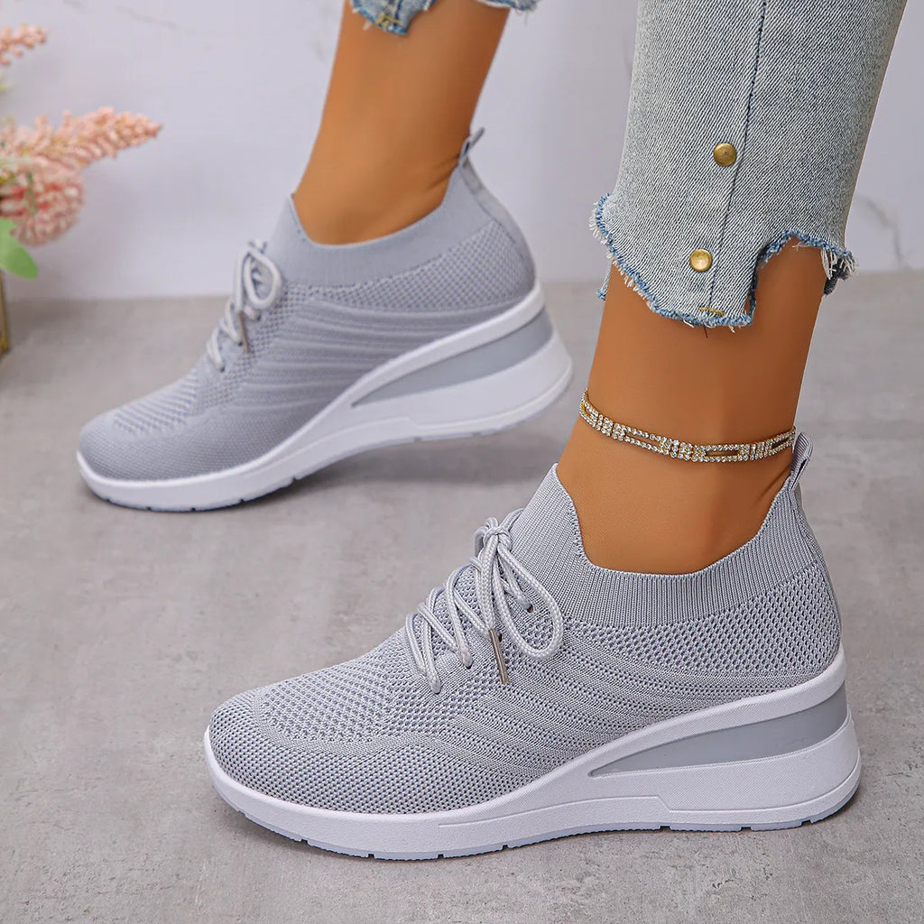 Lace Up Wedge Athletic