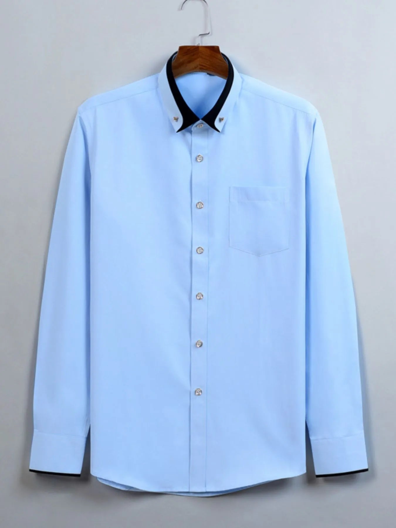Men's Full Size Button Up Long Sleeve Shirt Plus Size