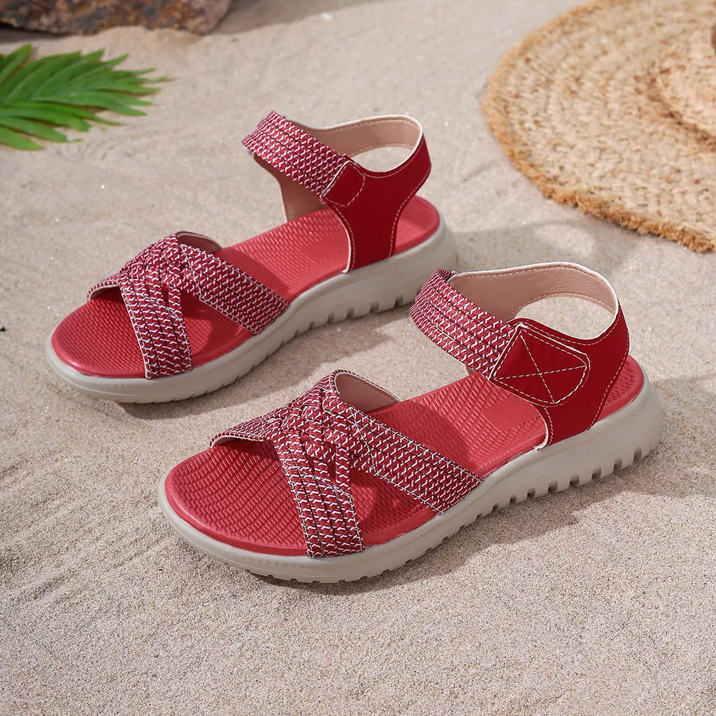 Open Toe Woven Sandals