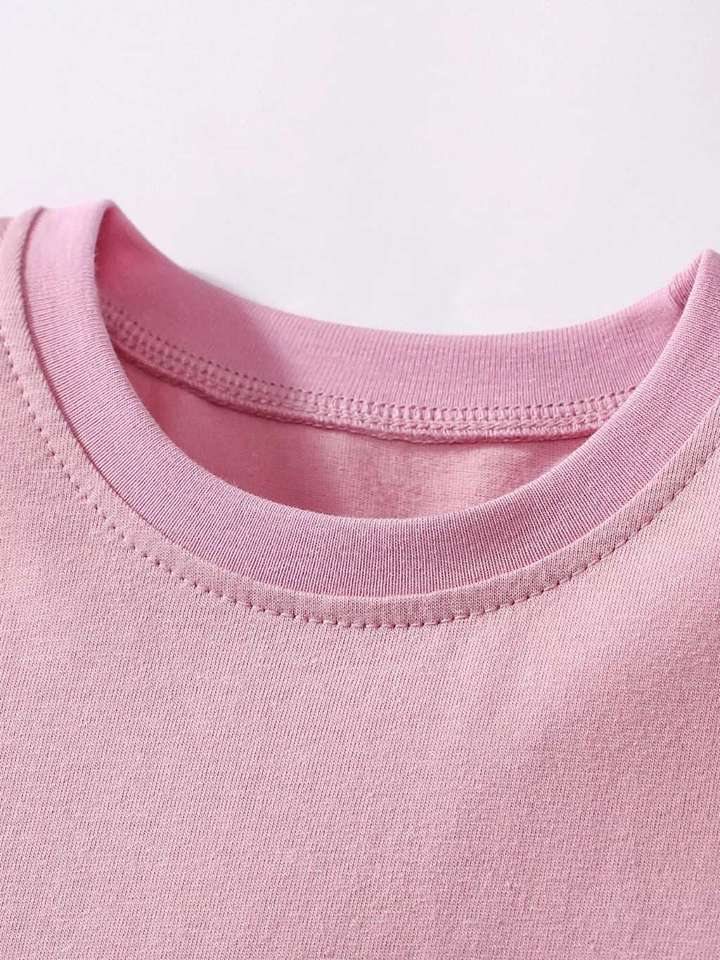 Children's Bunny Round Neck Short Sleeve Dress