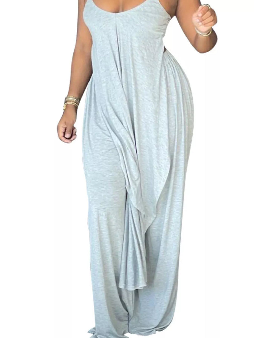 Full Size Asymmetrical Hem Cami and Pants Set Plus Size