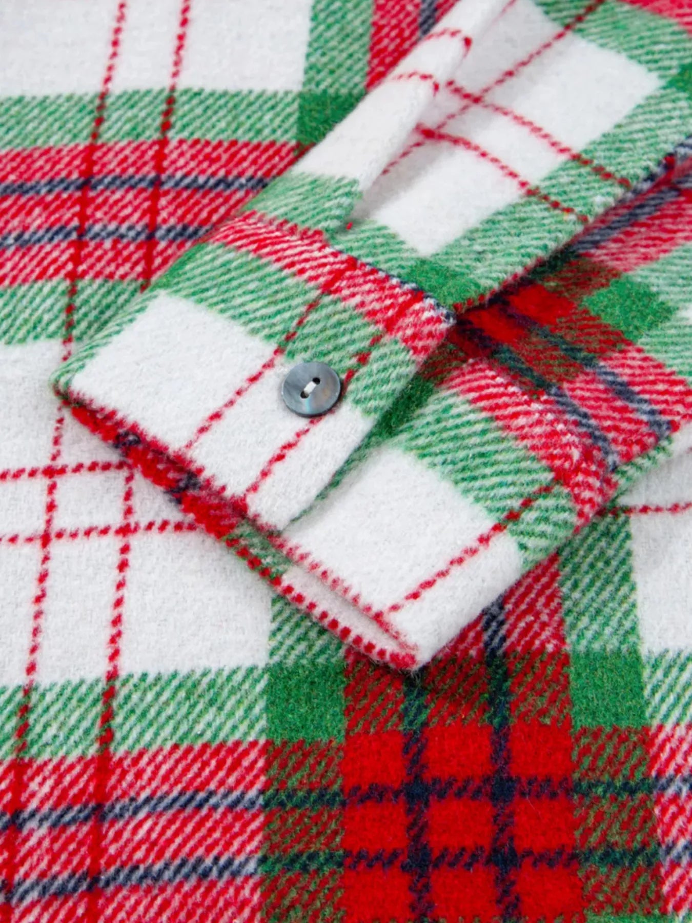 Plaid Button-Down Long Sleeve Shacket