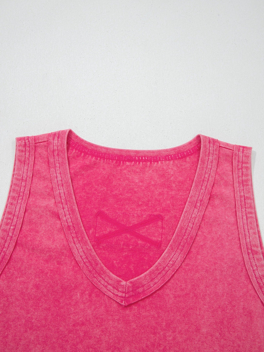 Mineral Wash V Neck Tank Top