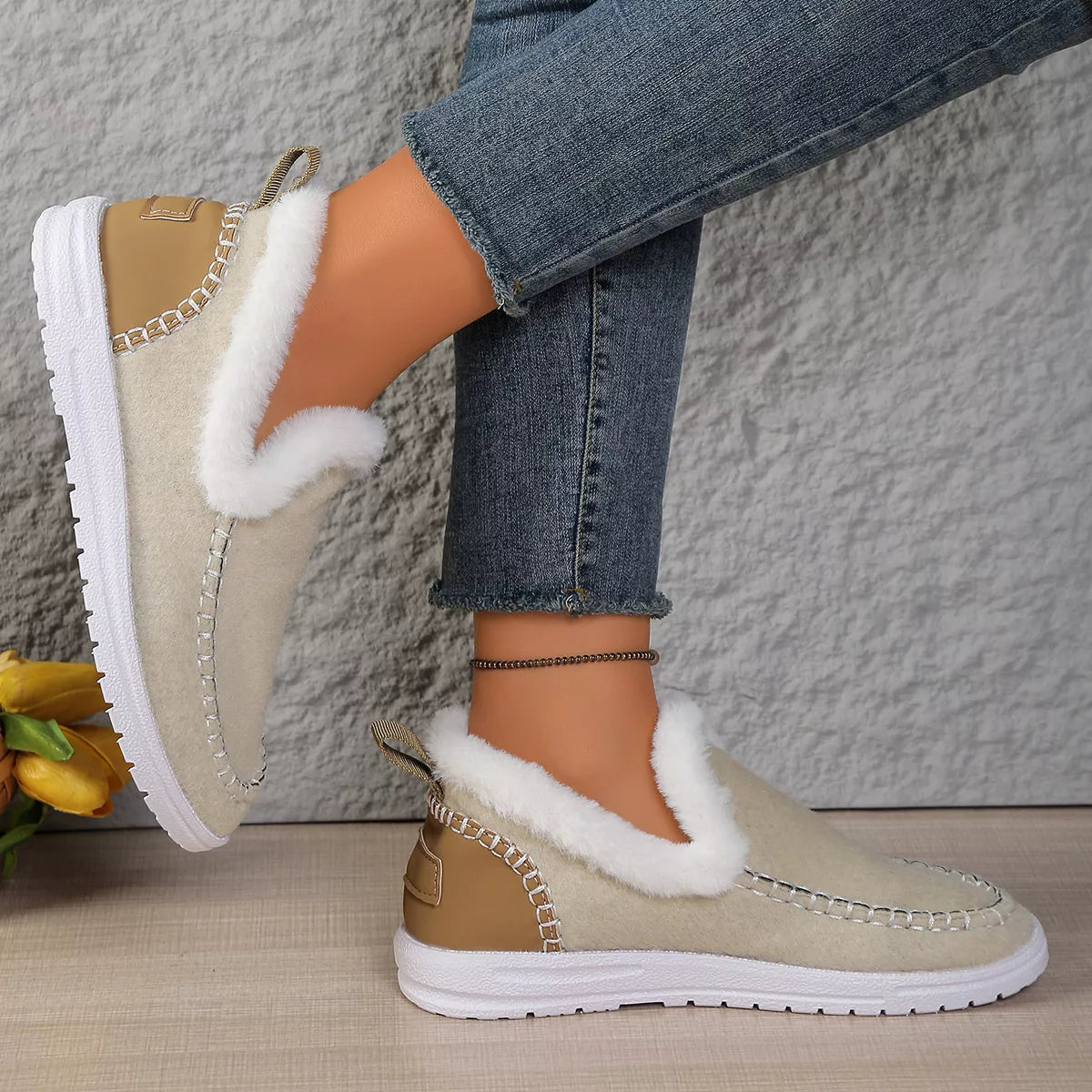 Plush-Lined Slip-Ons