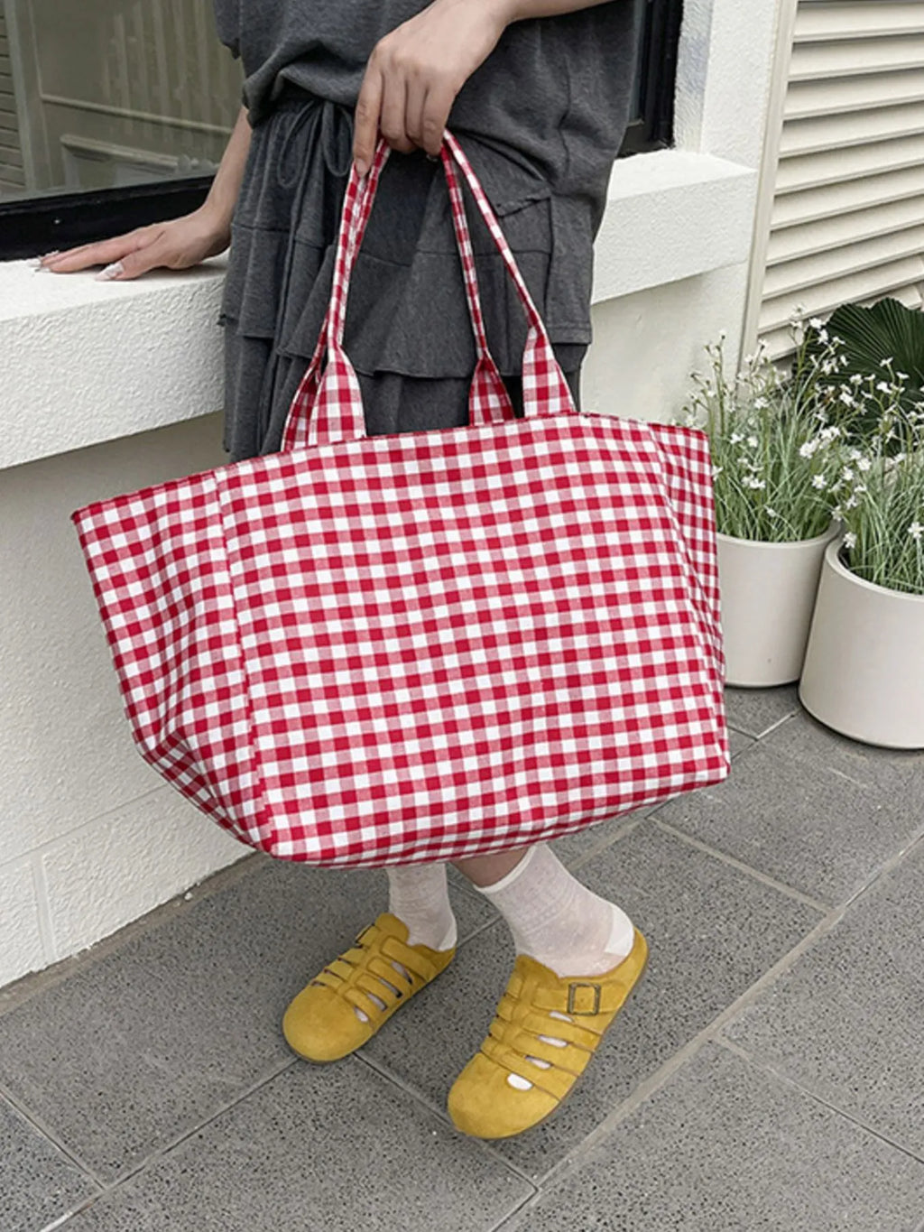 Classic Plaid Tote Bag