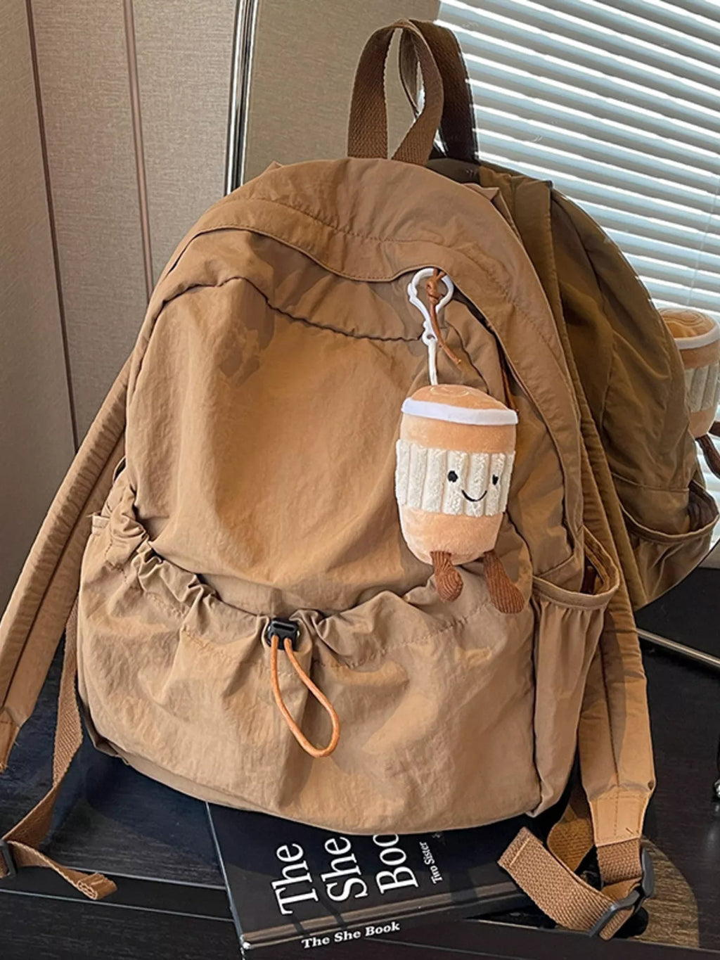 Casual Lightweight Drawstring Backpack Bag