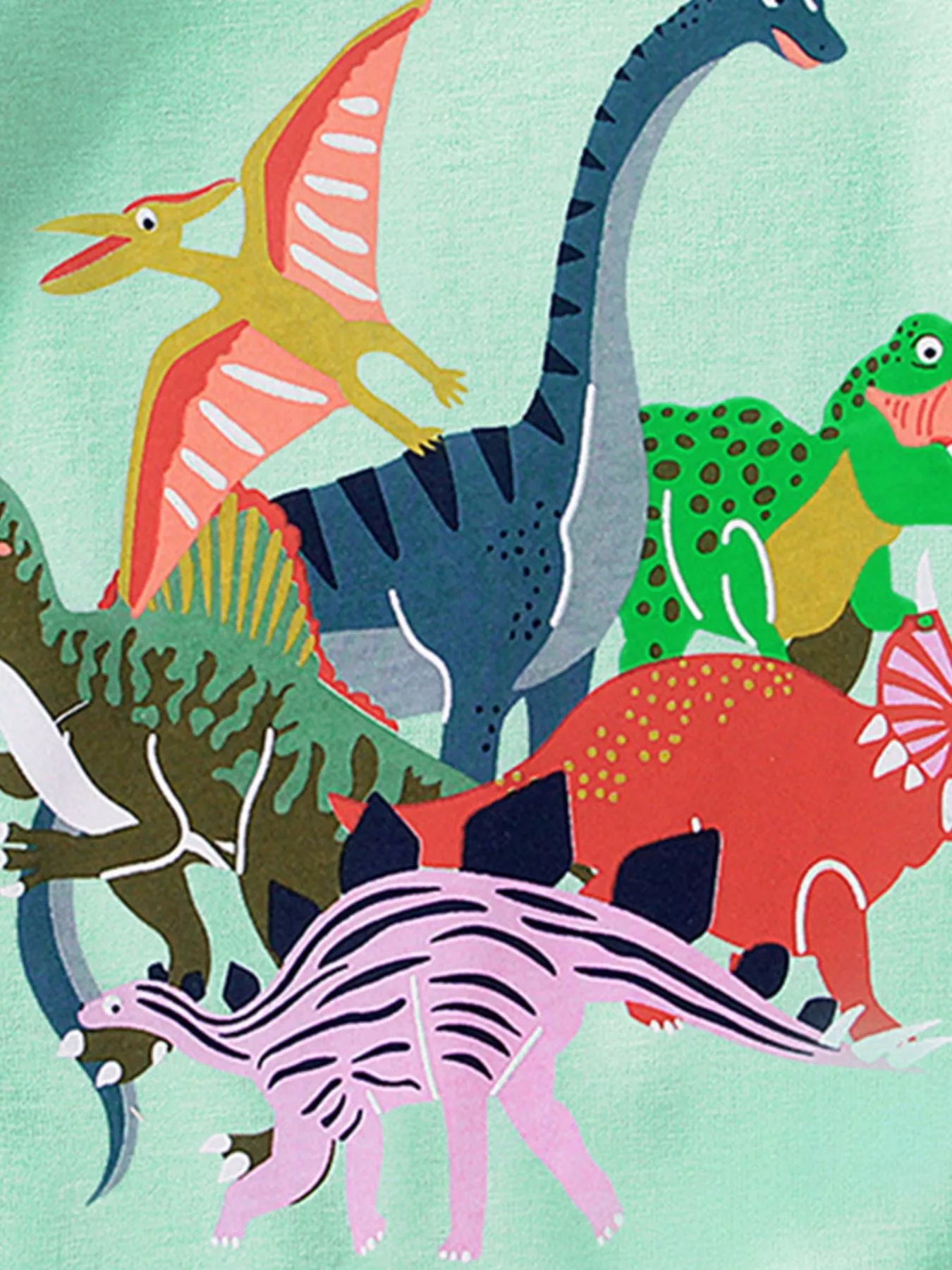 Children's Dinosaur Crew Neck Short Sleeve T-Shirt