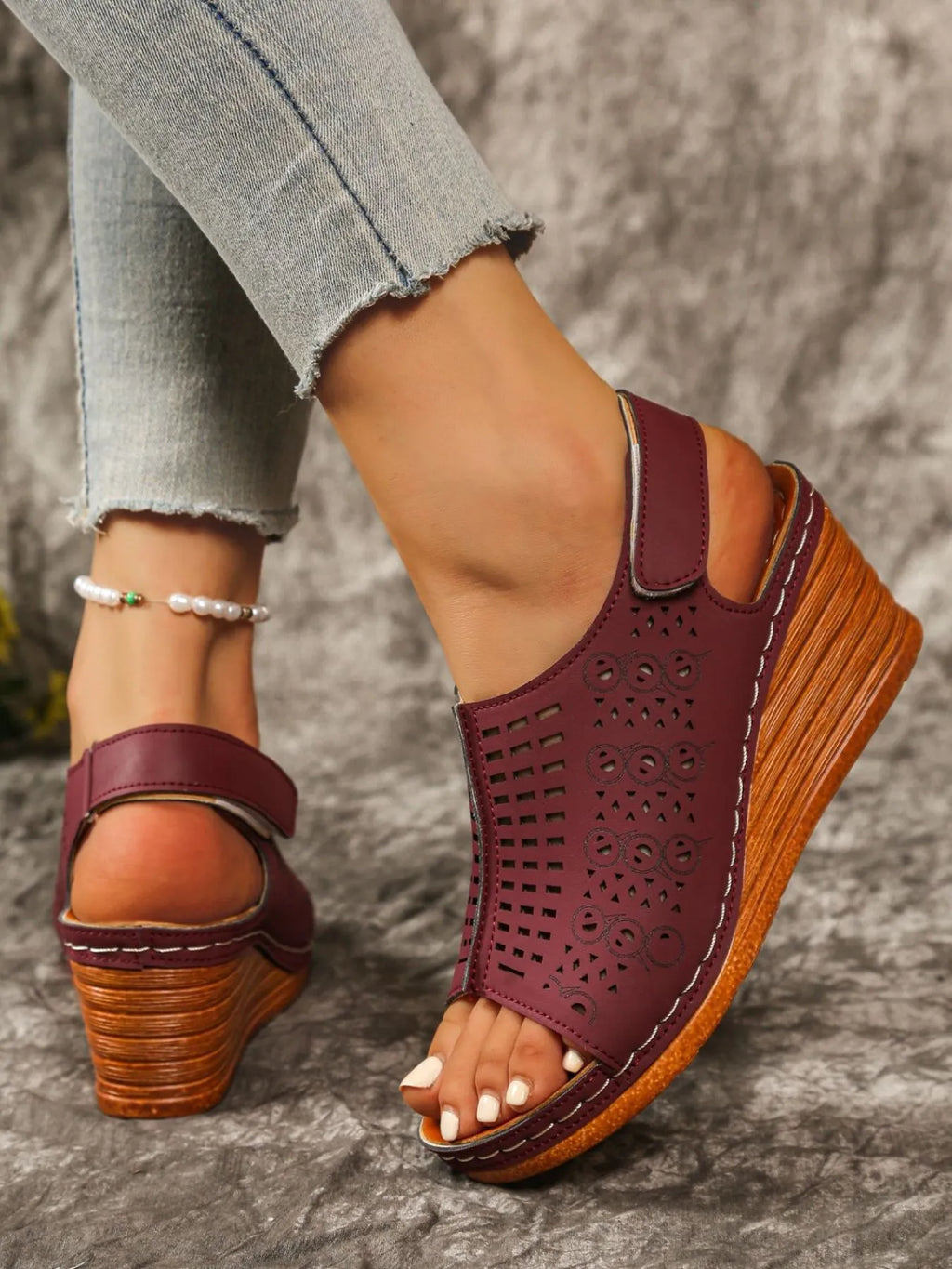 Open Toe Wedge Sandals