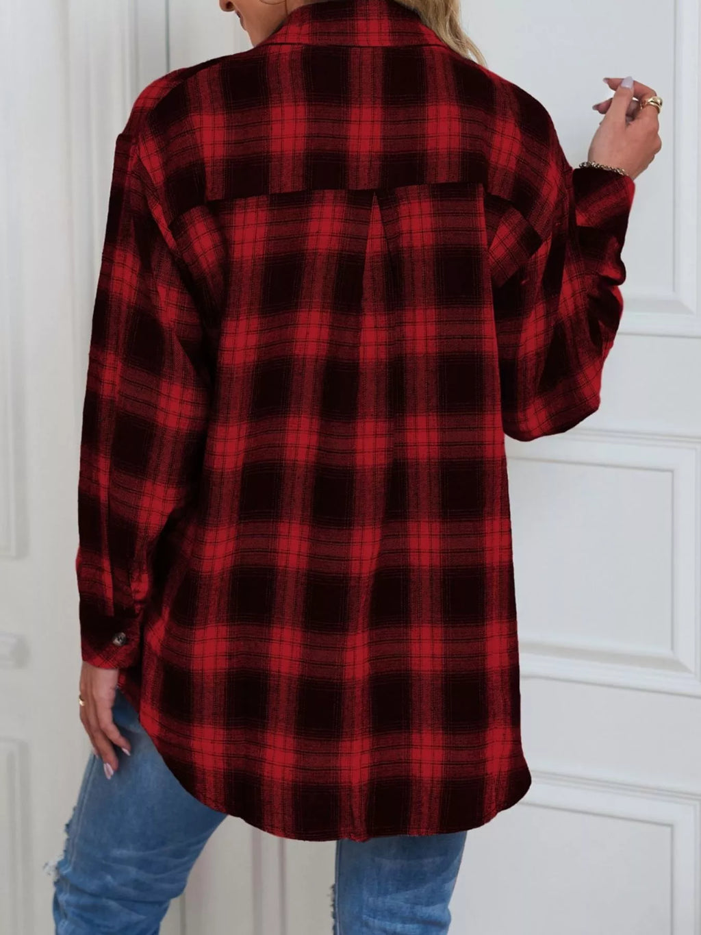 Casual Plaid Button Up Shirt