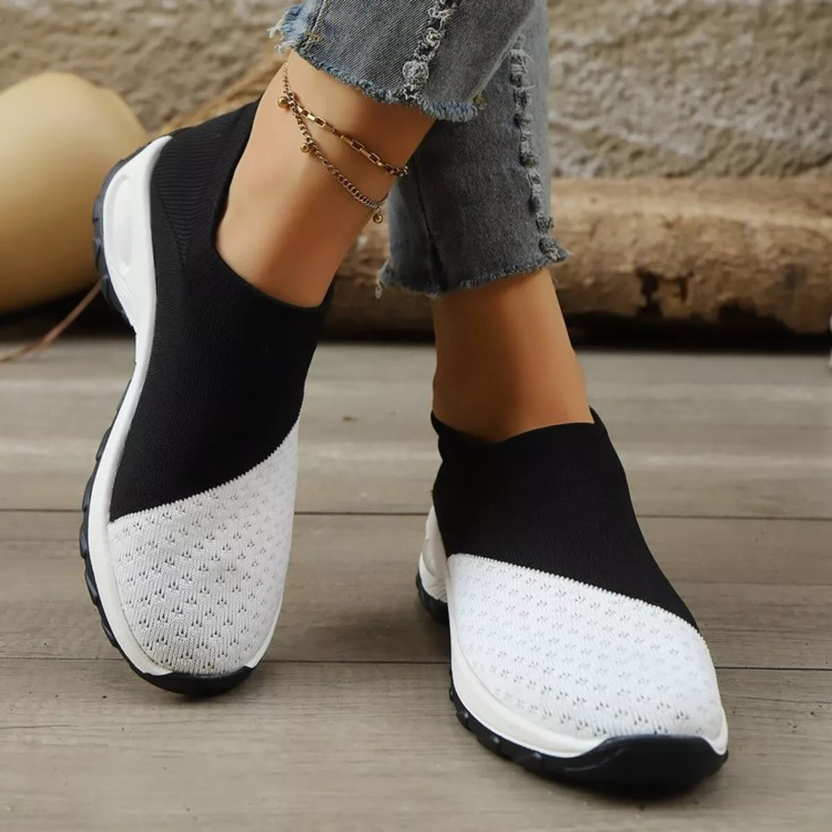 Color Block Mesh Athletic