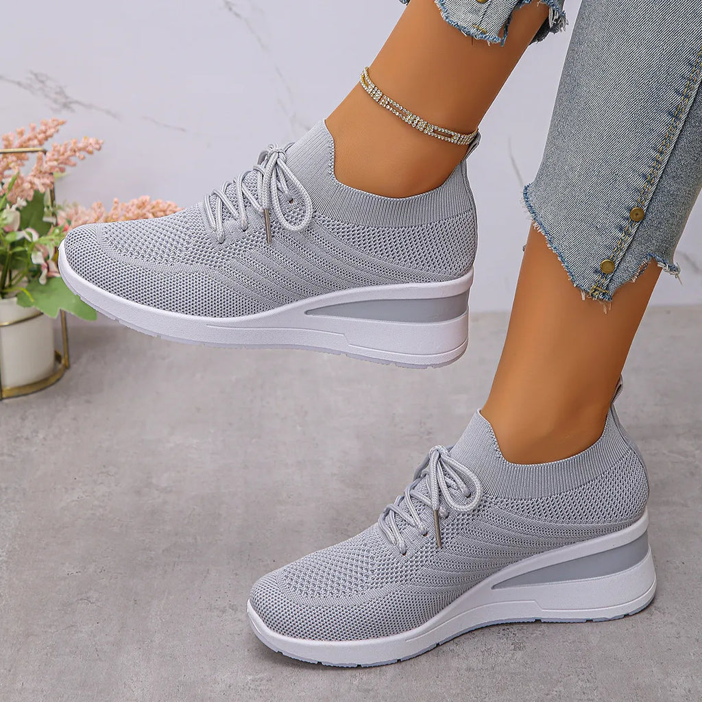 Lace Up Wedge Athletic