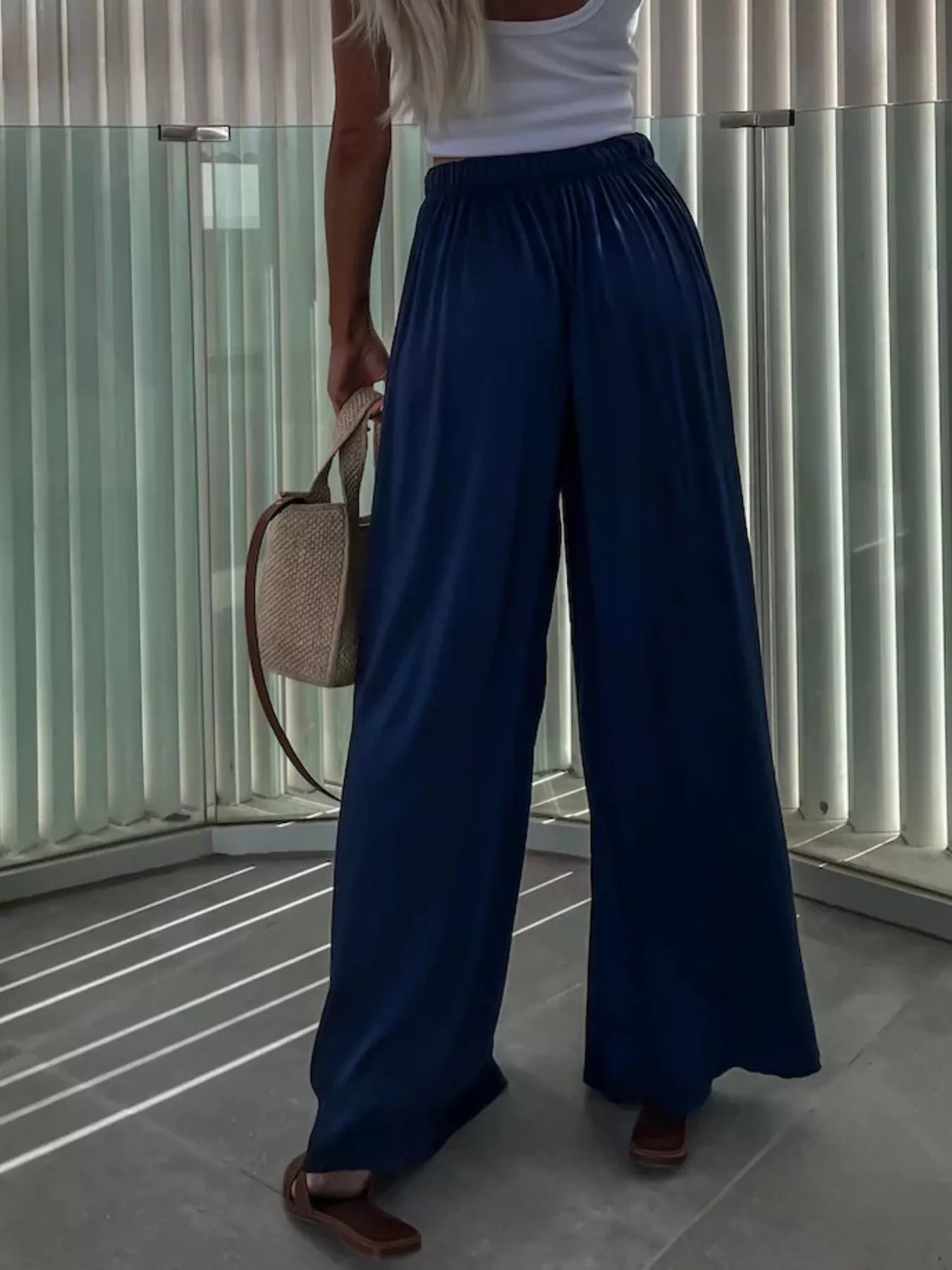 Wide-Leg Flowy Pants