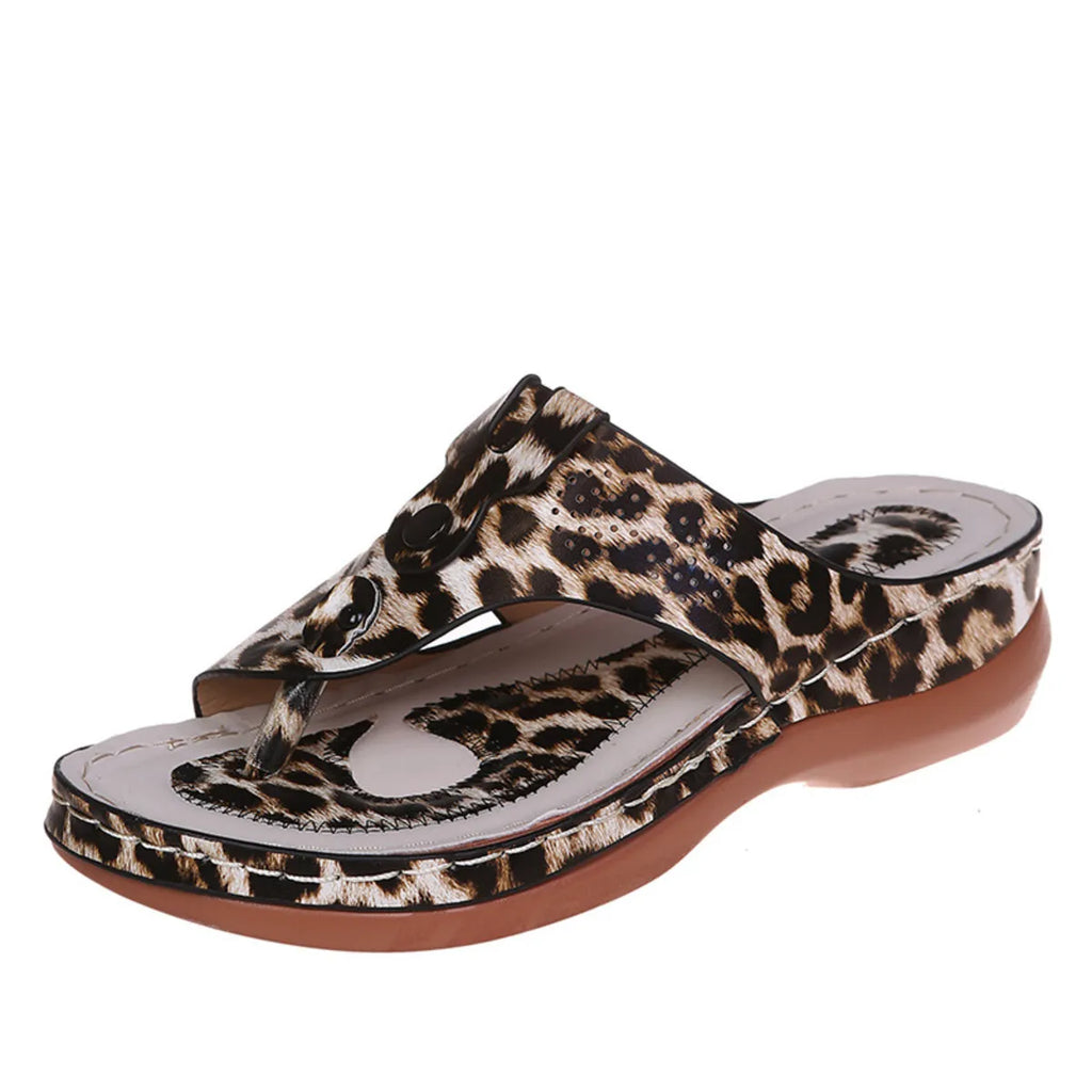 Cutout Wedge Sandals