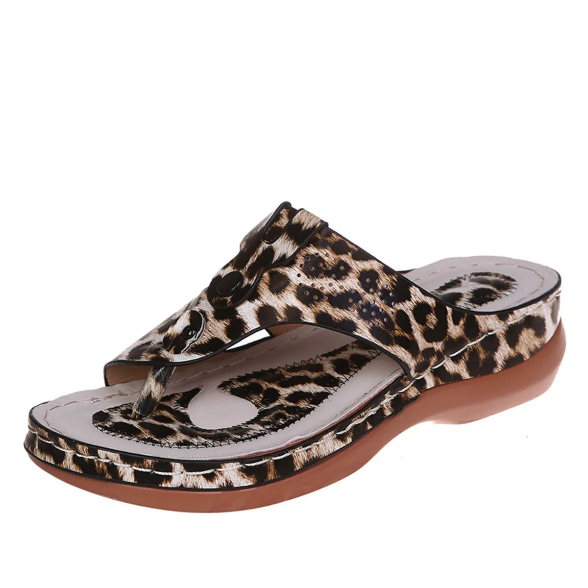 Cutout Wedge Sandals
