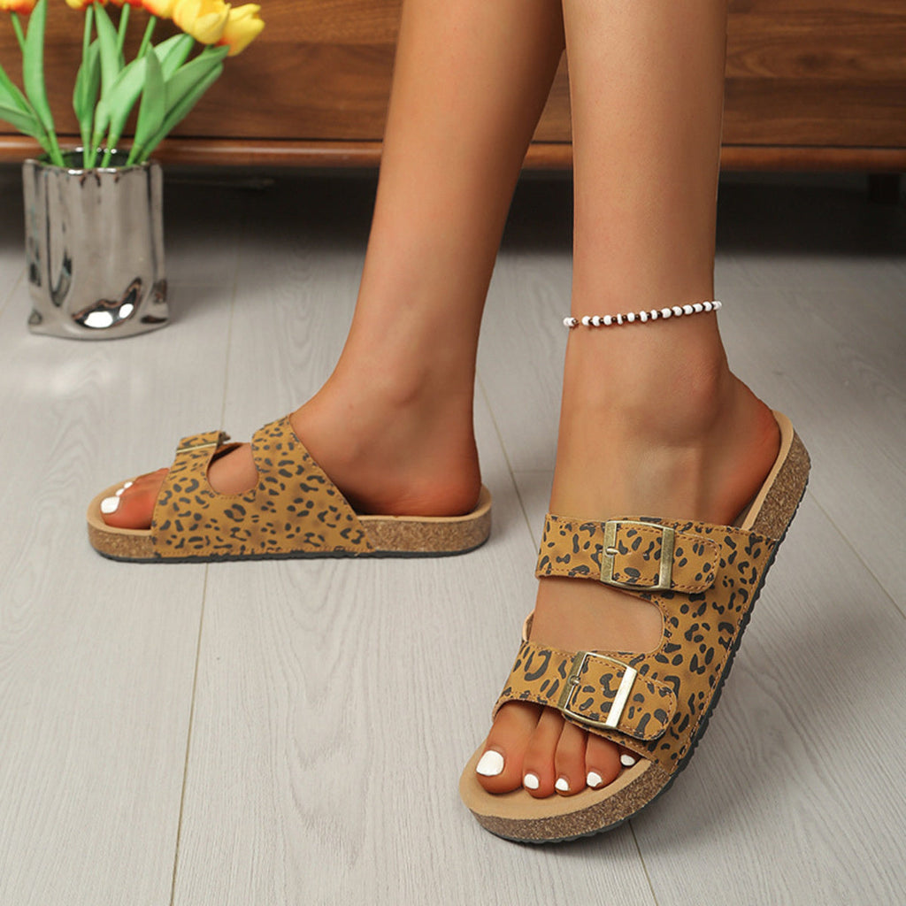 Buckle Strap Open Toe Sandals