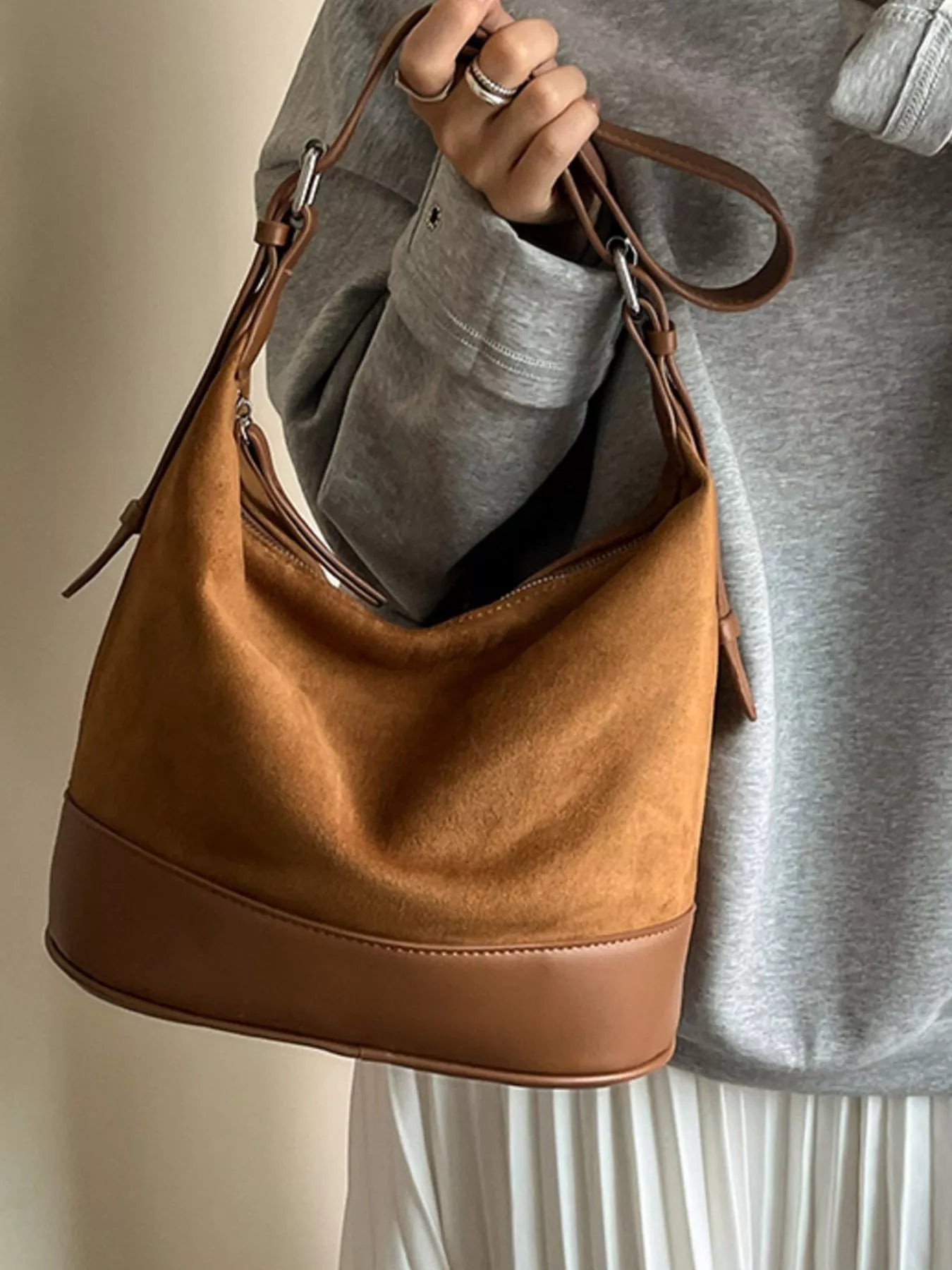 Adjustable Strap Tote Bag
