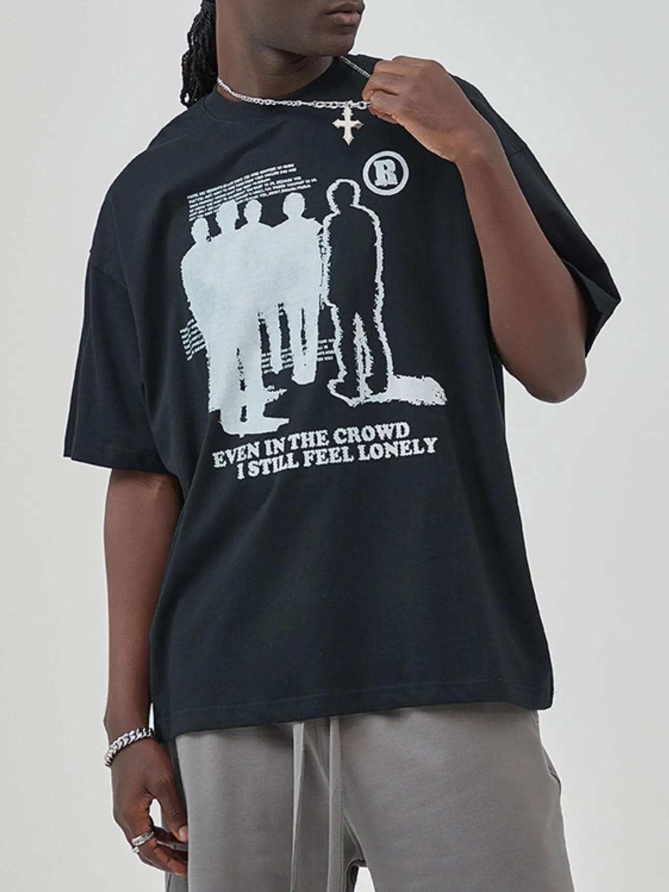Men's Graphic Round Neck Short Sleeve T-Shirt
