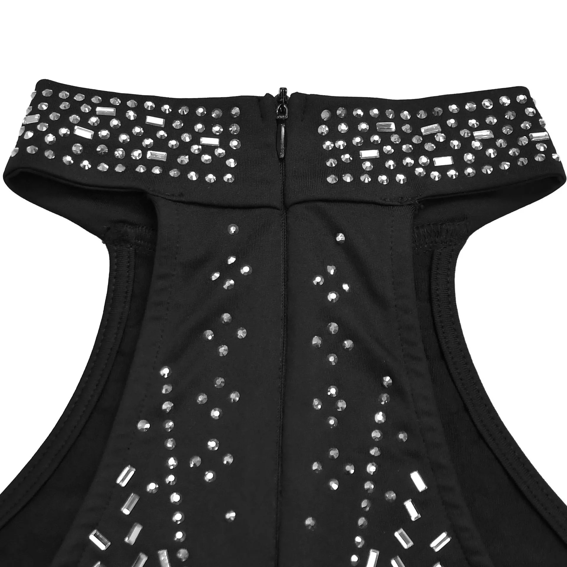 Sparkling Rhinestone Cutout Jumpsuit