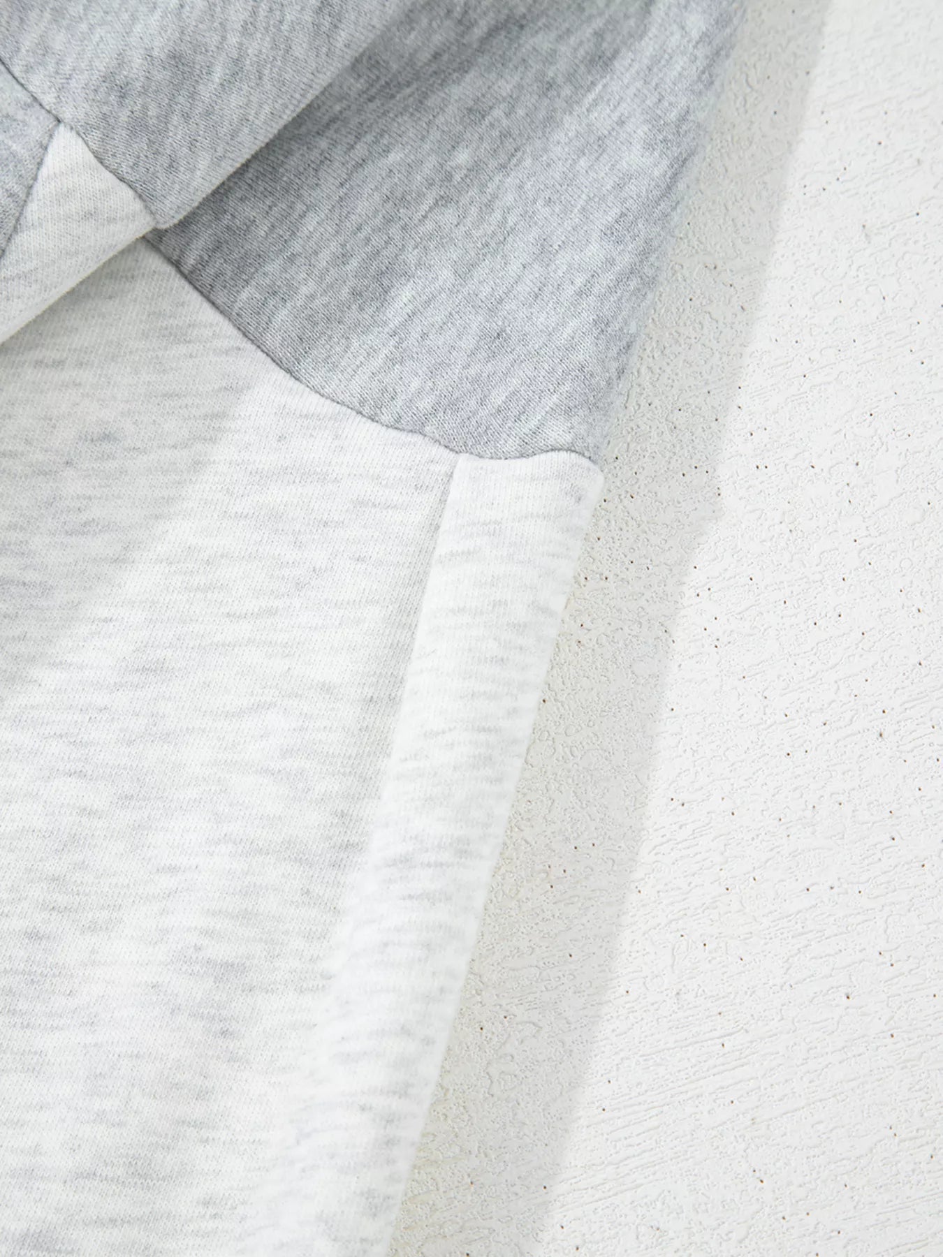 Half Zipper Collared Drop Shoulder Side Slits Sweatshirt