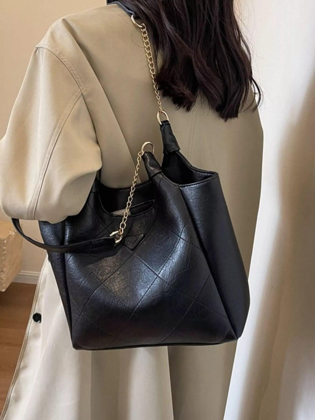PU Leather Shoulder Bag