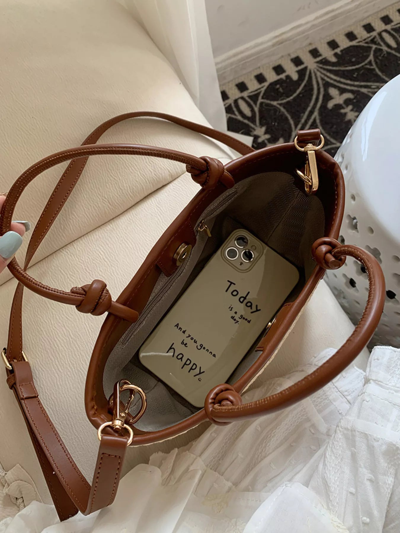 Straw Woven Crossbody Bag