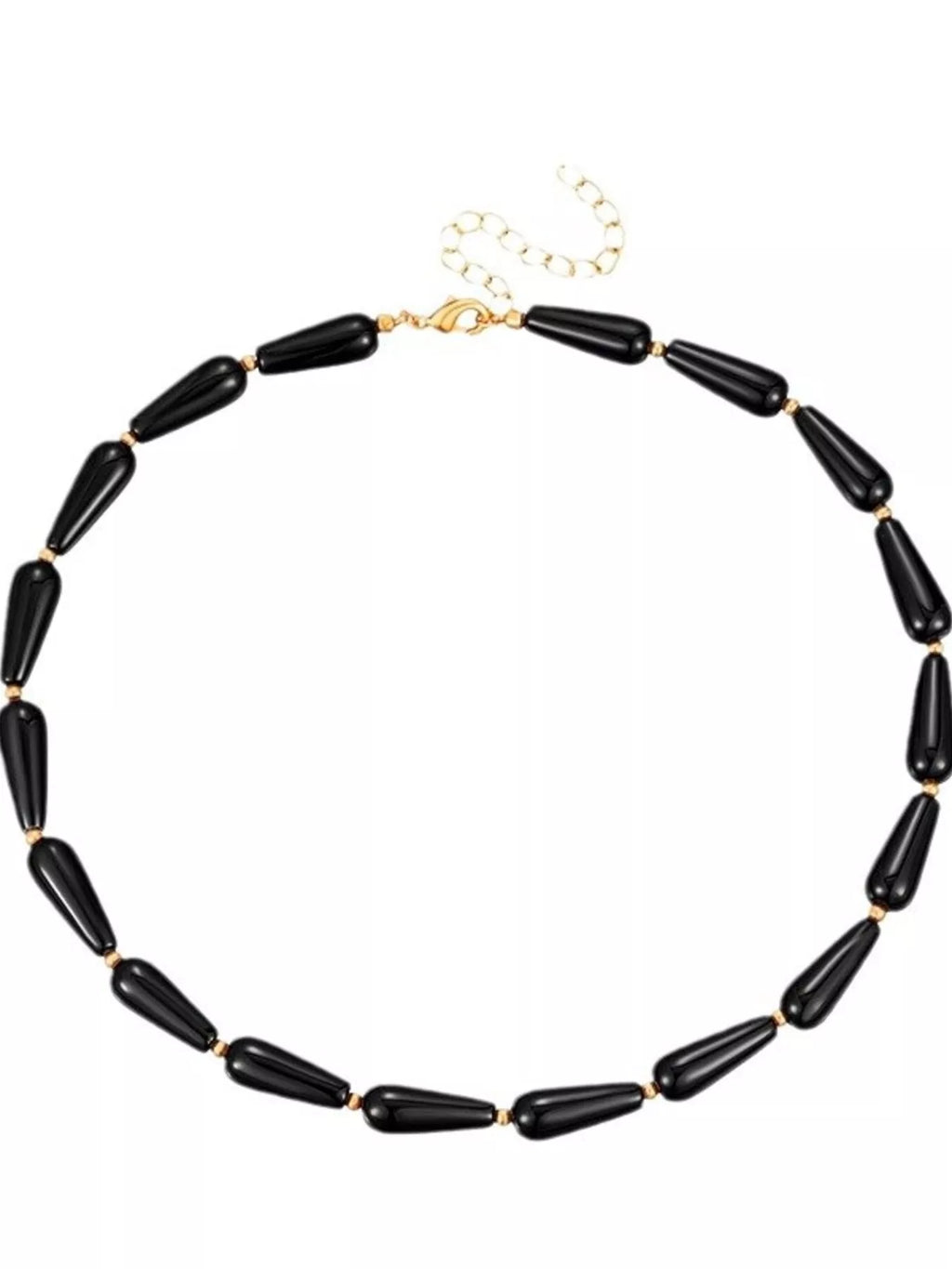 Alloy Teardrop Adjustable Necklace
