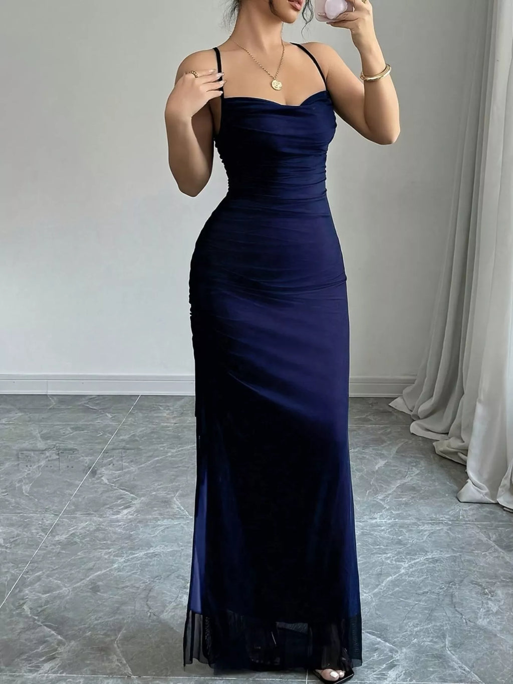 Sweetheart Neck Spaghetti Strap Maxi Dress
