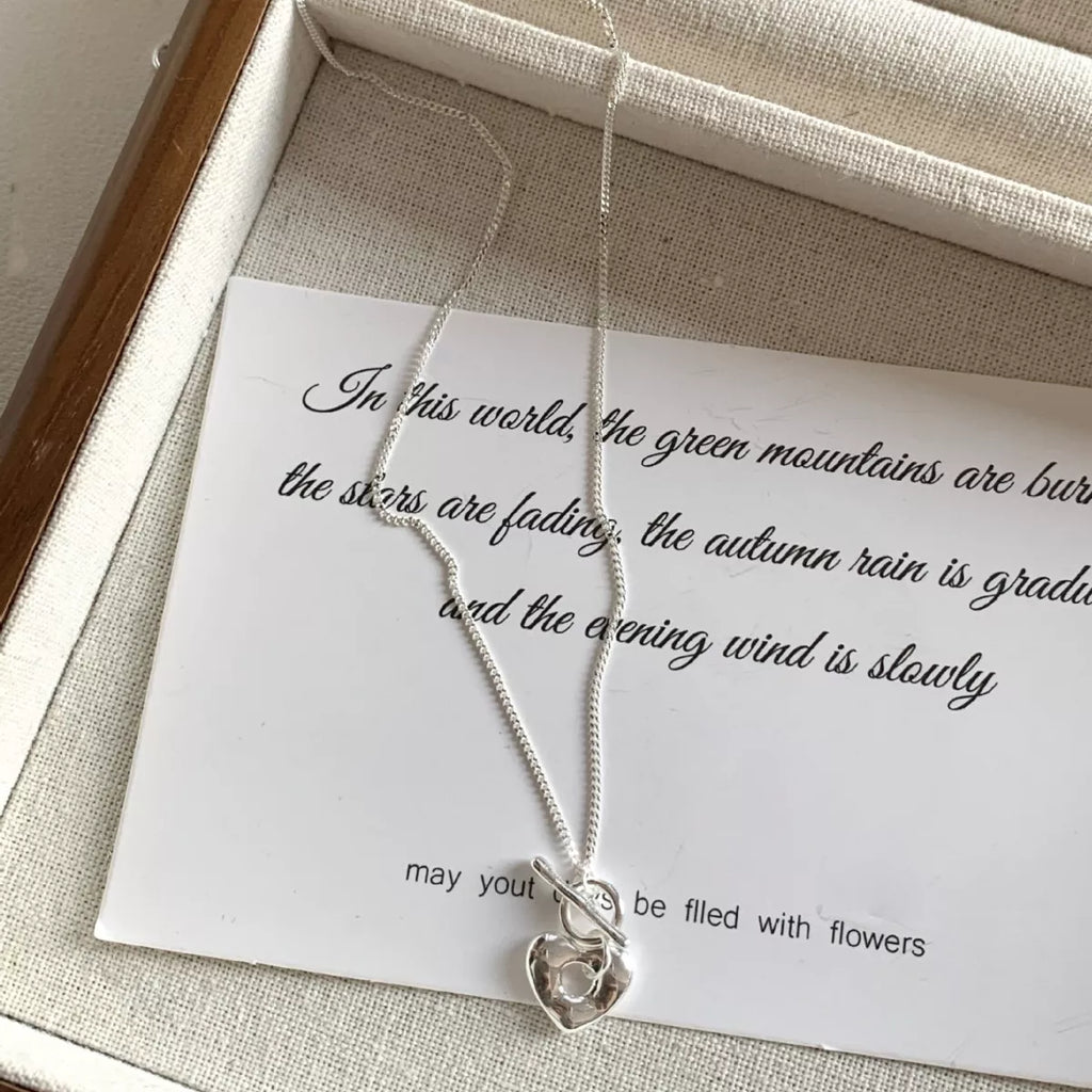 925 Sterling Silver Heart Necklace