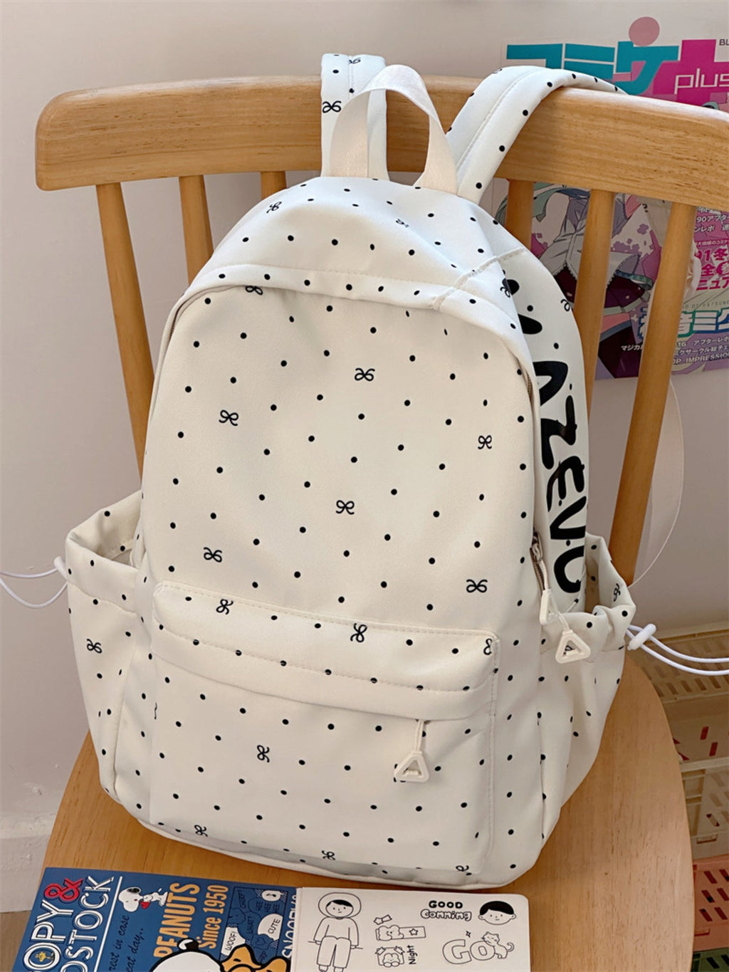 Polka Dot Bowknot Backpack Bag