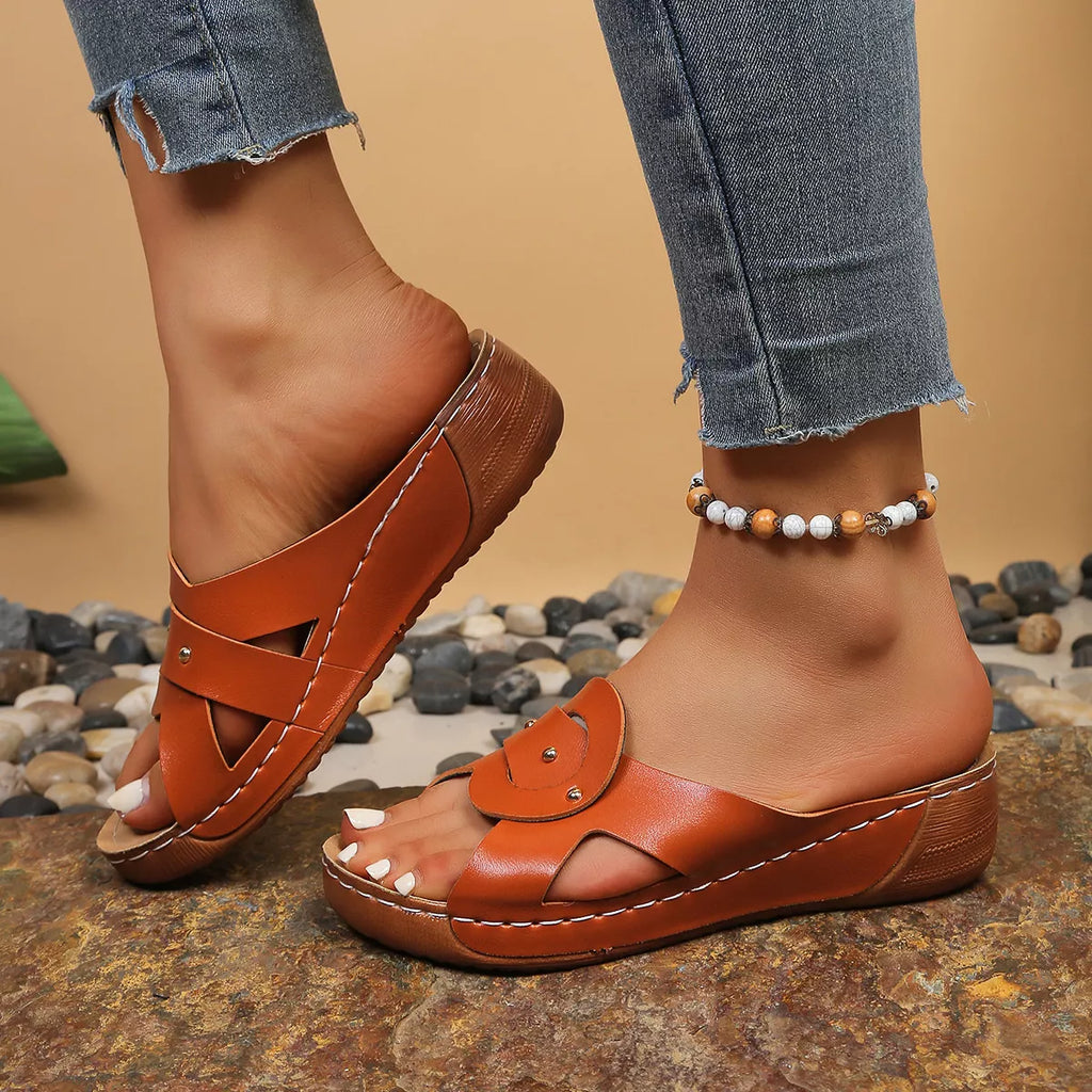 Open Toe Wedge Sandals