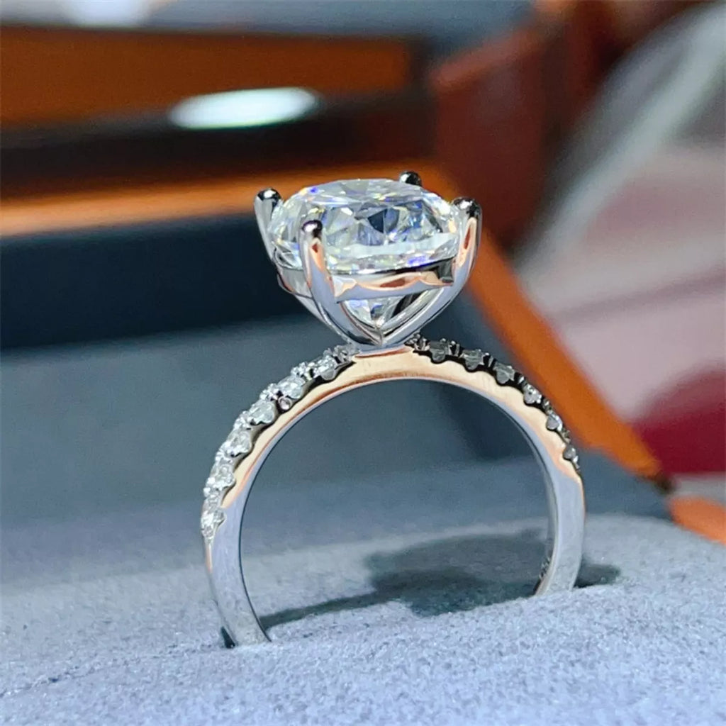 8 Carat Moissanite 925 Sterling Silver Ring