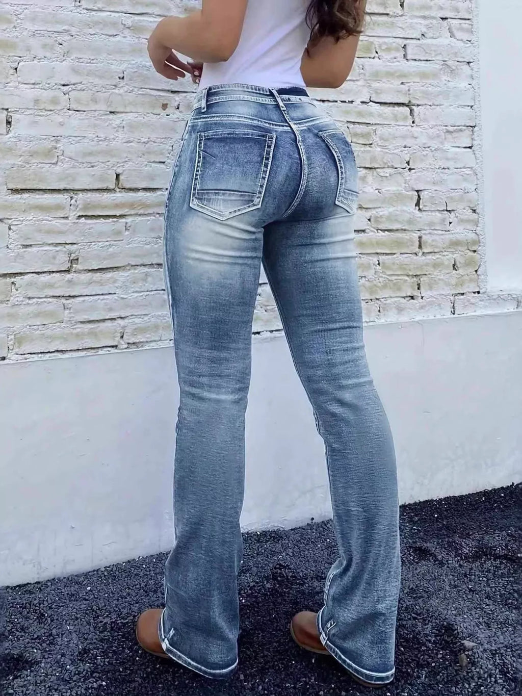 High Waist Bootcut Jeans