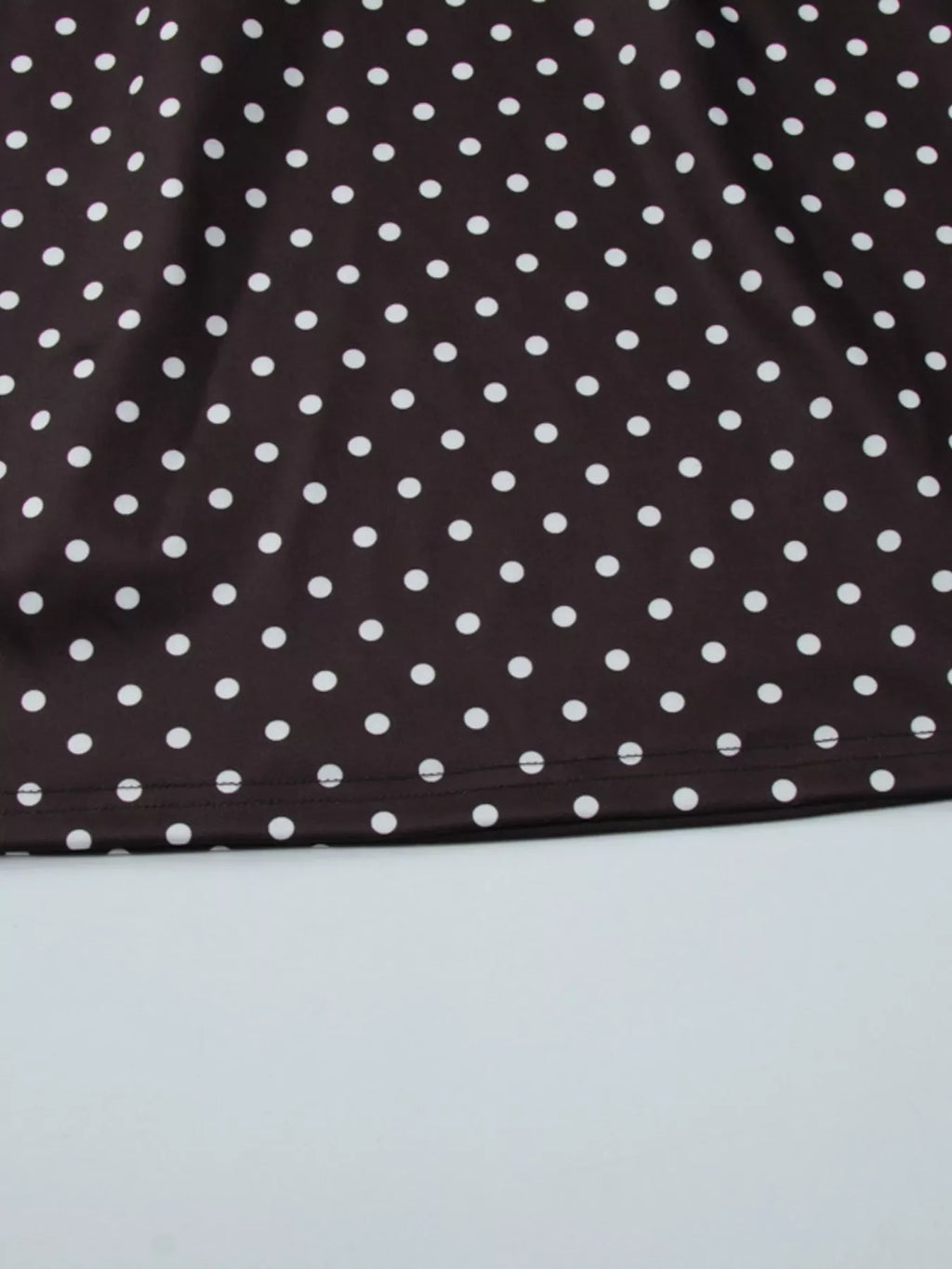 Polka Dot Cut-Out Front Mini Dress