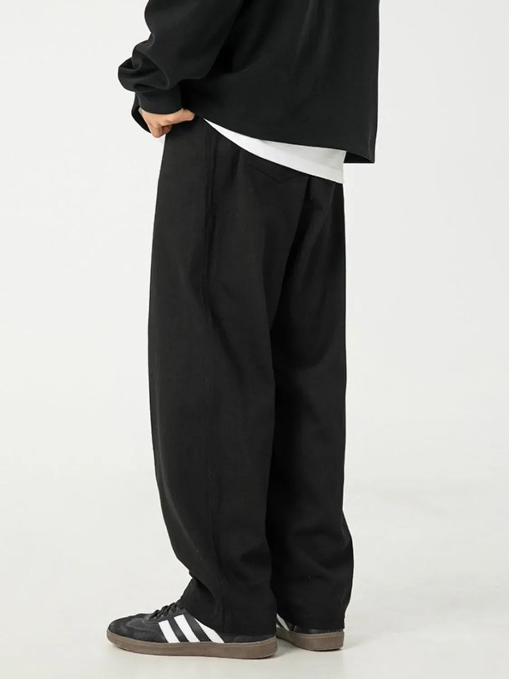 Men's Full Size Wide Leg Pants Plus Size
