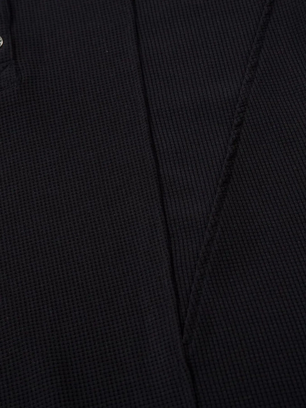 Men's Henley Structured Waffle-Knit T-Shirt