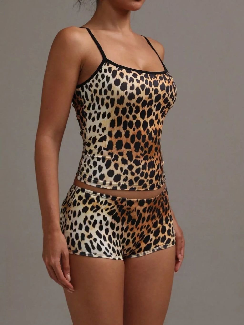 Leopard Print Cami ad Shorts Set