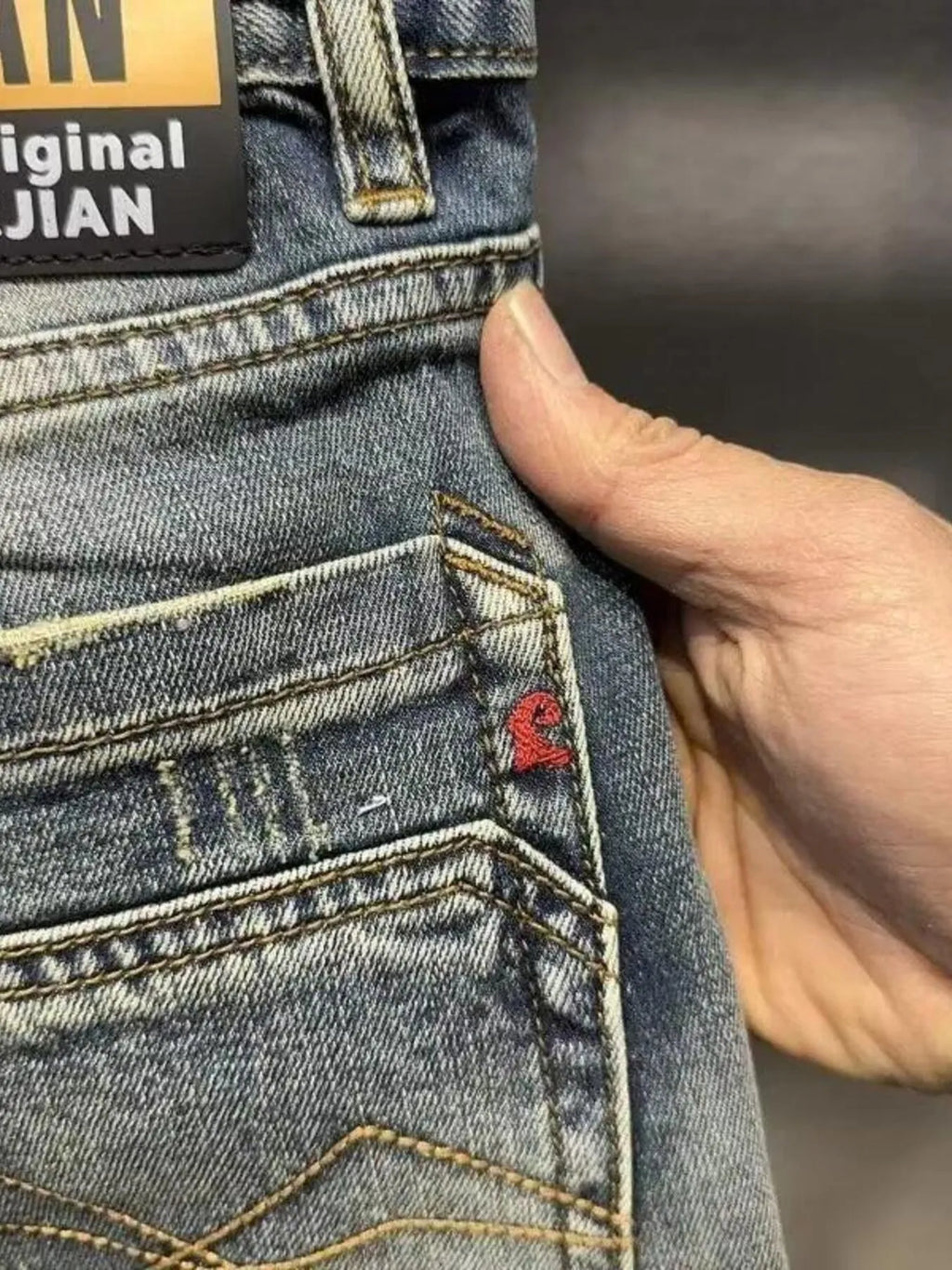 Men's Washed Denim Shorts
