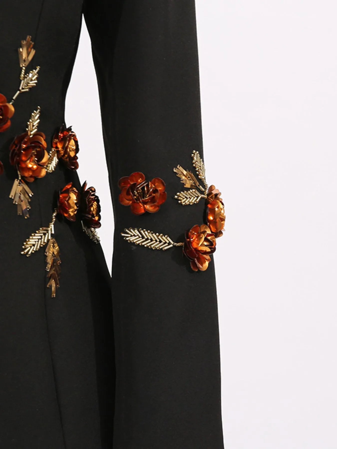 Embroidered Long Sleeve Blazer