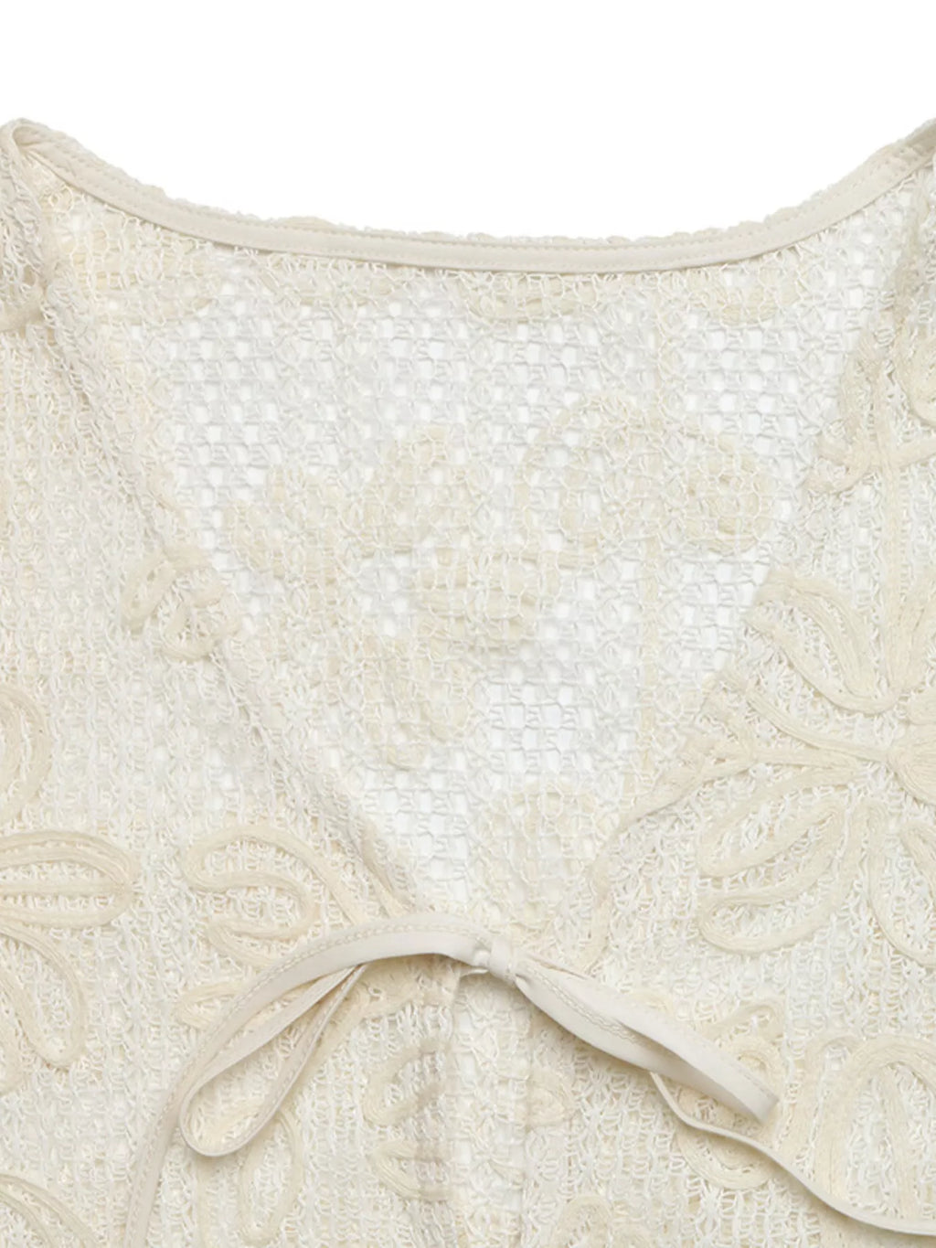 Floral Lace Tie-Front Shirt