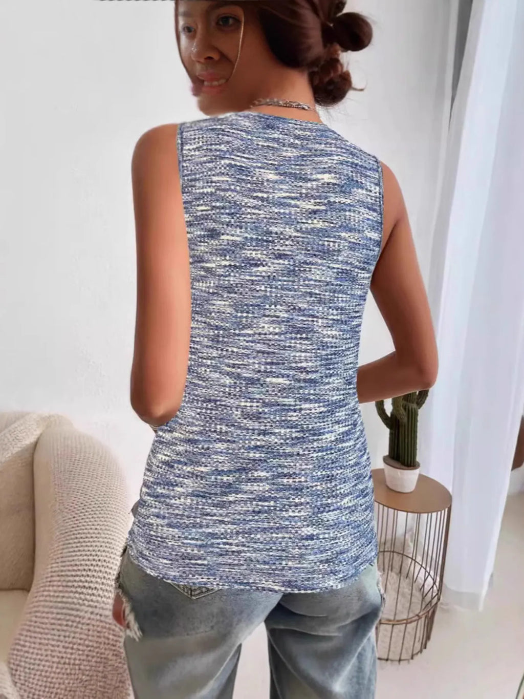 Full Size V-Neck Tank Plus Size