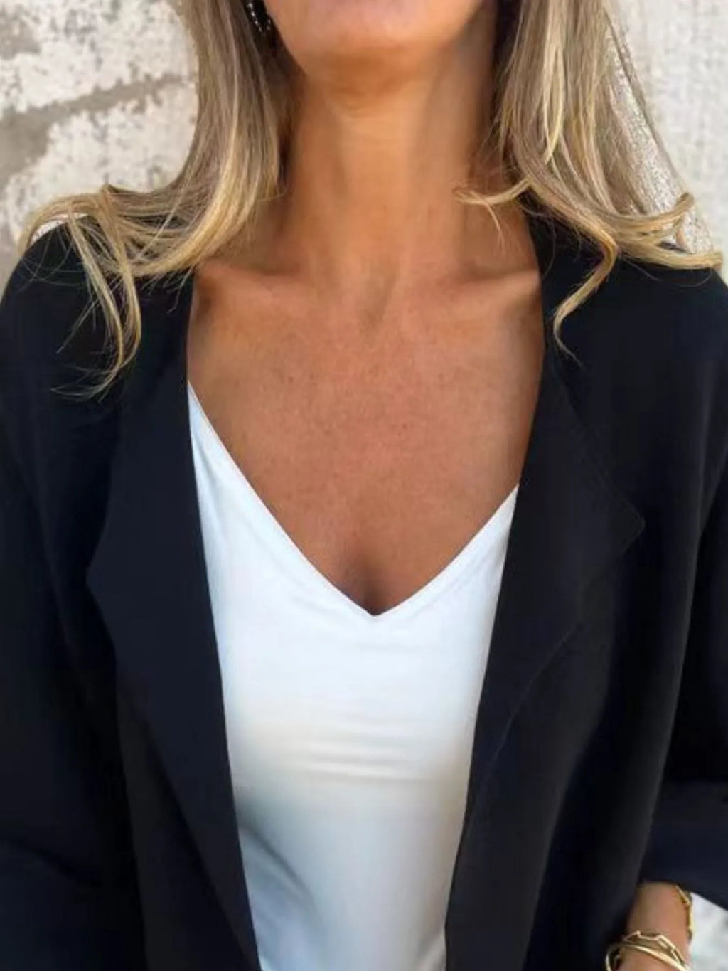 Full Size Open Front 3/4 Sleeve Cardigan Plus Size