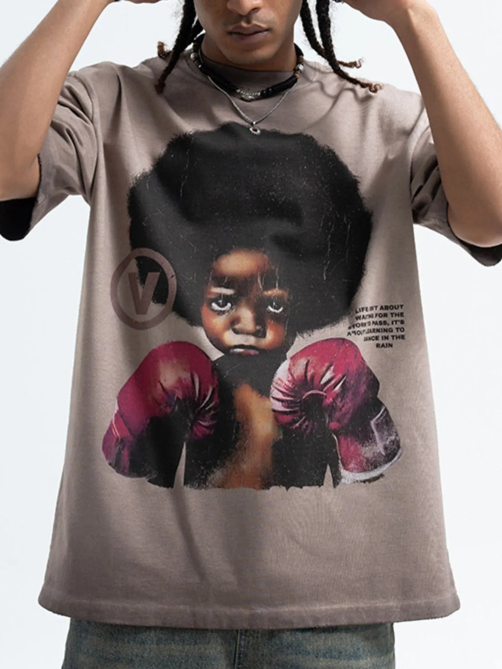 Men's Graphic Round Neck Short Sleeve T-Shirt