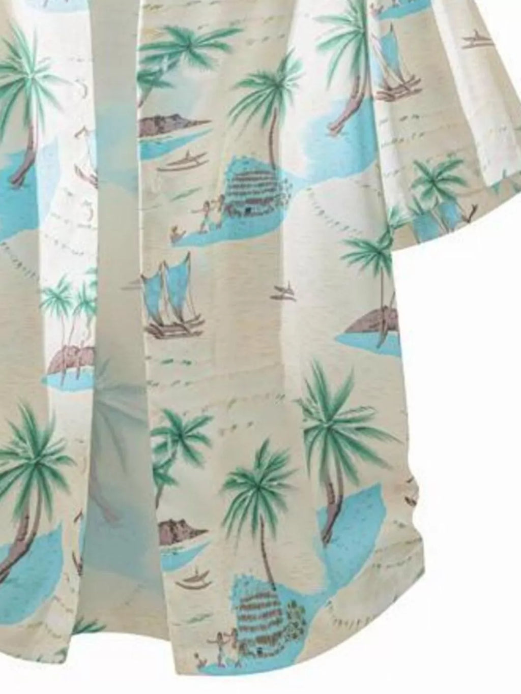 Men's Tropical Print Short Sleeve Shirt