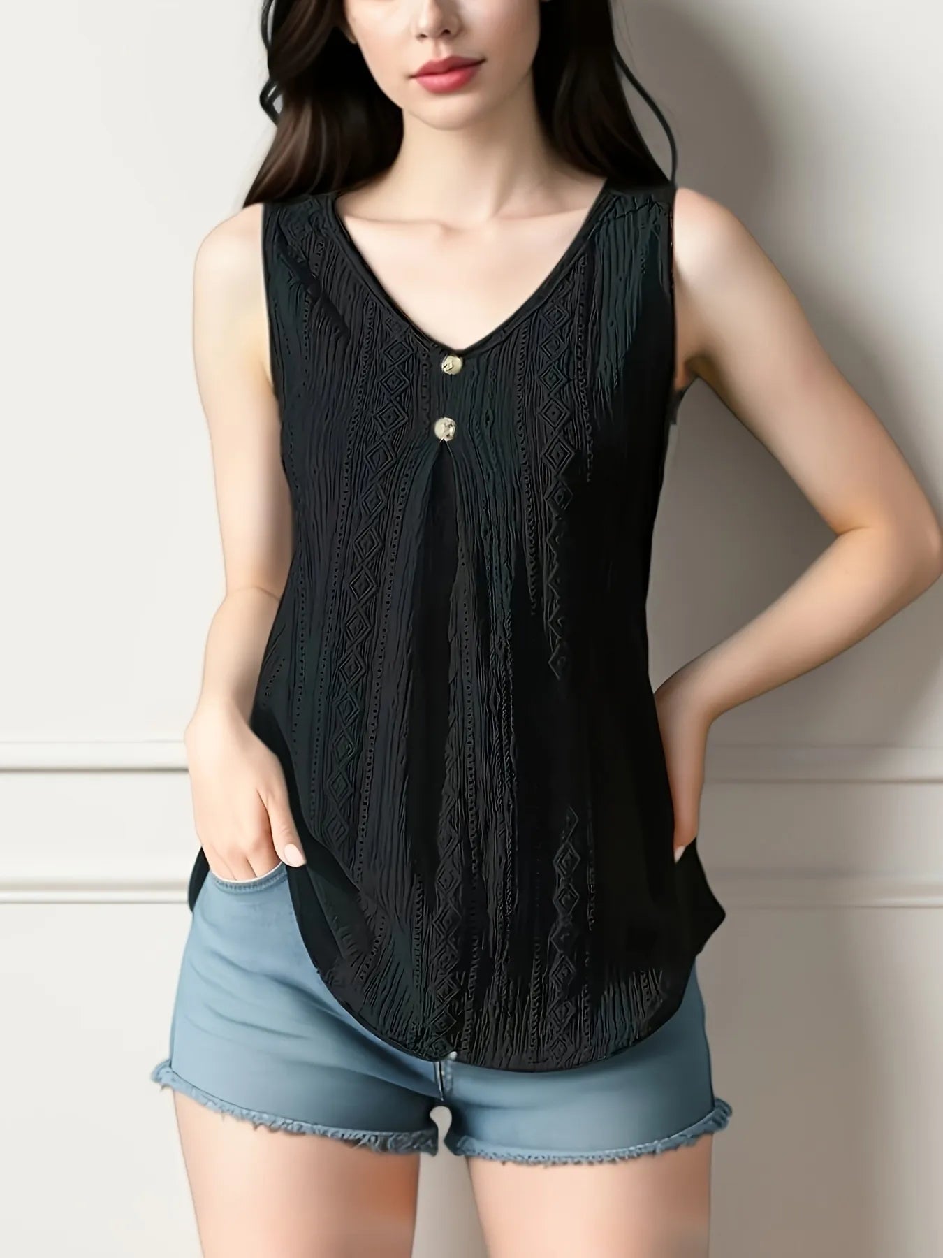 Lace V-Neck Tank