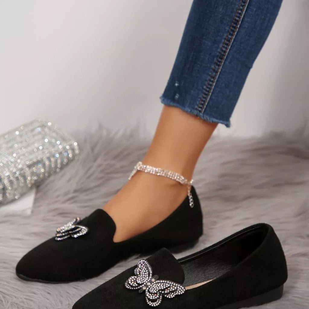Butterfly Decor Slip-Ons